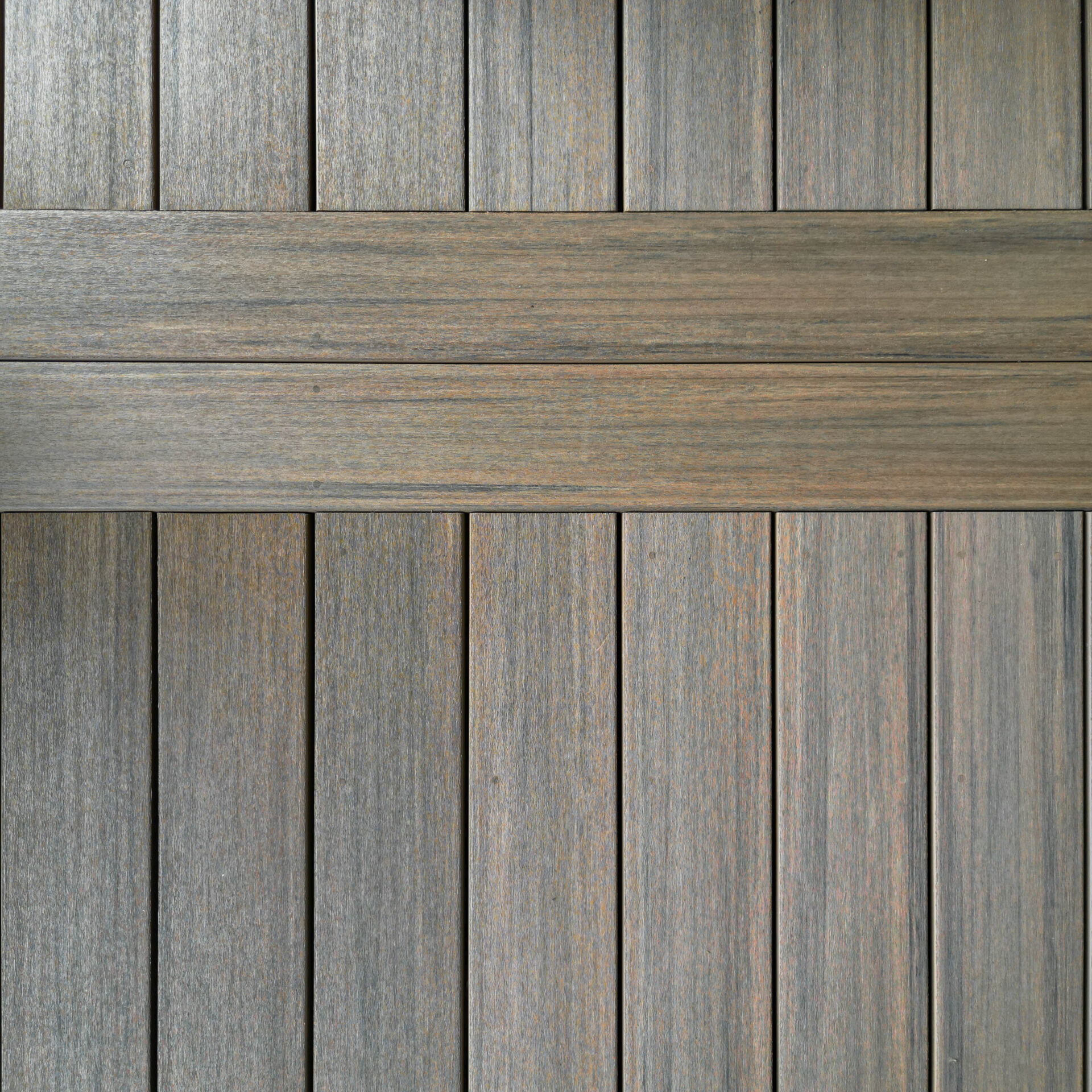 Composite Trex decking close-up
